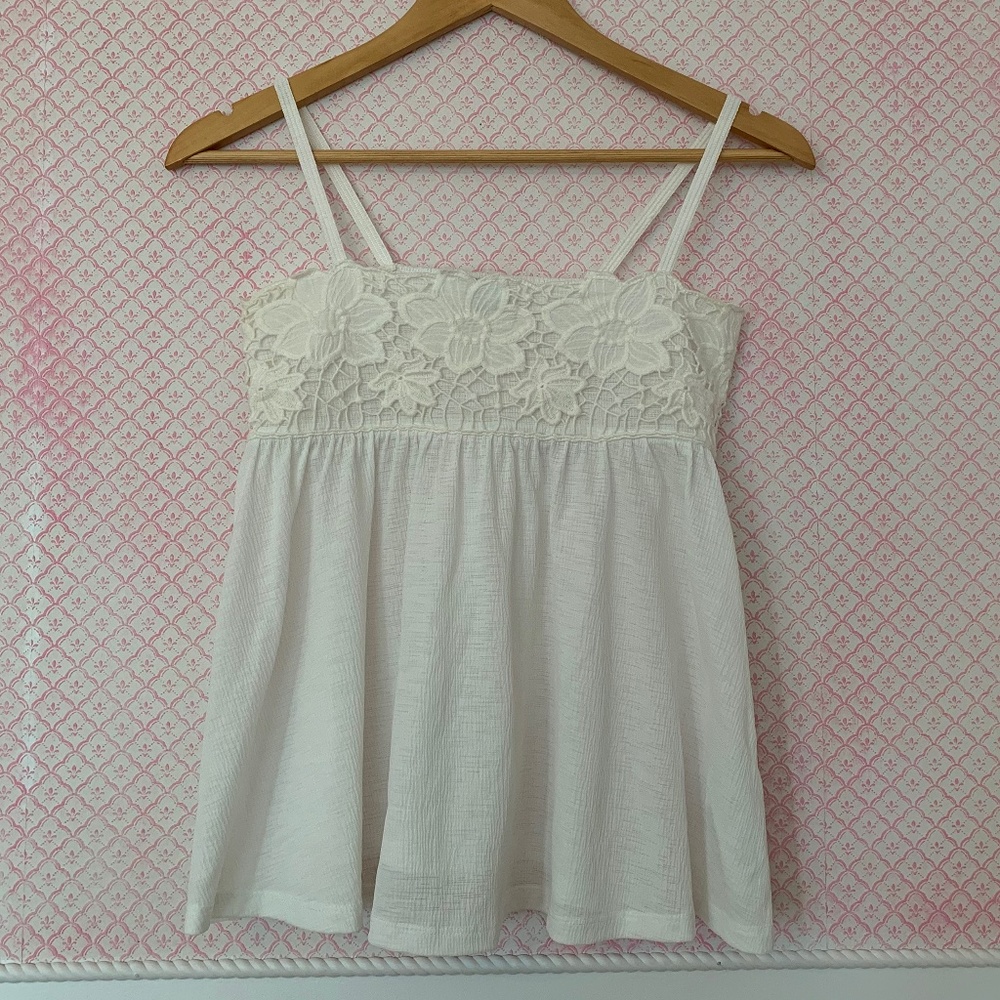 LACE PIECED CAMI